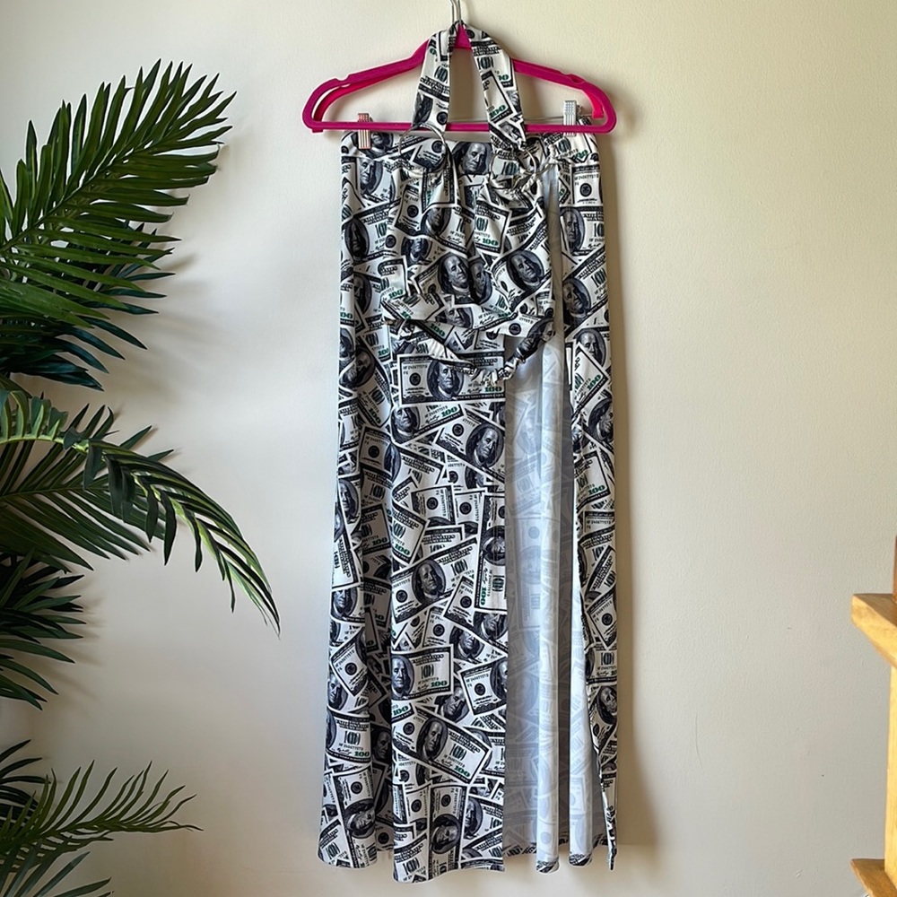 Money top and skirt set